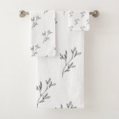 Aesthetic Floral Pattern Towel Set (Insitu)