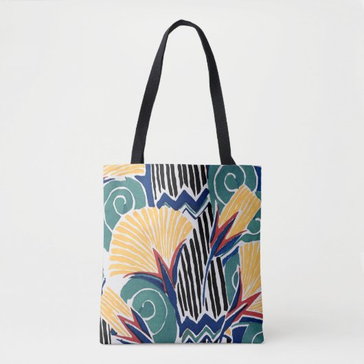 Aesthetic flower pattern background  tasche (Vorderseite)