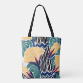 Aesthetic flower pattern background  tasche (Rückseite)