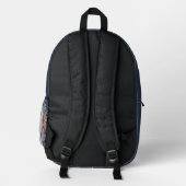 Aesthetic Gemini Anime Custom School Backpack Bedruckter Rucksack (Rückseite)