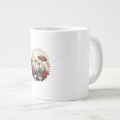 Aesthetic Goblincore And Cottagecore Mushroom Fore Jumbo-Tasse (Vorderseite Rechts)