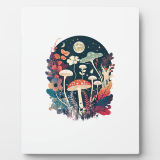 Aesthetic Goblincore And Cottagecore Mushroom Whim Fotoplatte