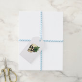 Aesthetic Goth Grunge Skull Tropical Monstera Leaf Geschenkanhänger (Mit Garn)