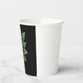 Aesthetic Goth Grunge Skull Tropical Monstera Leaf Pappbecher (Links)
