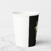 Aesthetic Goth Grunge Skull Tropical Monstera Leaf Pappbecher (Rechts)