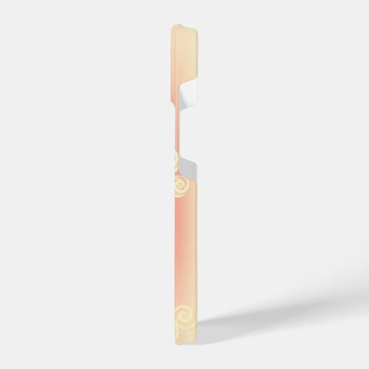 Aesthetic gradient with flowers iPhone hülle (Linke Seite)