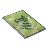  Aesthetic Greenery Spiral Photo Notebook Notizblock (Rechte Seite)