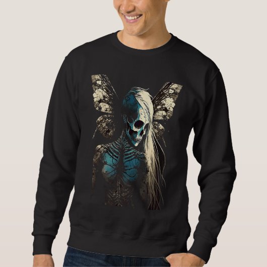 Aesthetic Grunge Fairycore Butterfly Gothic Horror Sweatshirt (Vorderseite)