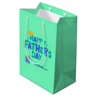 Aesthetic Happy Dather's Day Gift Bag  Mittlere Geschenktüte