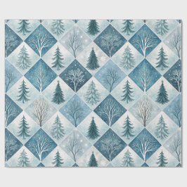 Aesthetic Holiday Checkered Wrapping Paper Geschenkpapier