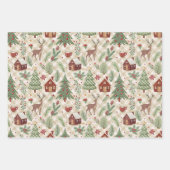 Aesthetic Holiday Checkered Wrapping Paper Geschenkpapier Set (Vorderseite 3)