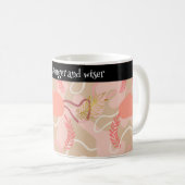 Aesthetic Leaf Design Kaffeetasse (VorderseiteRechts)
