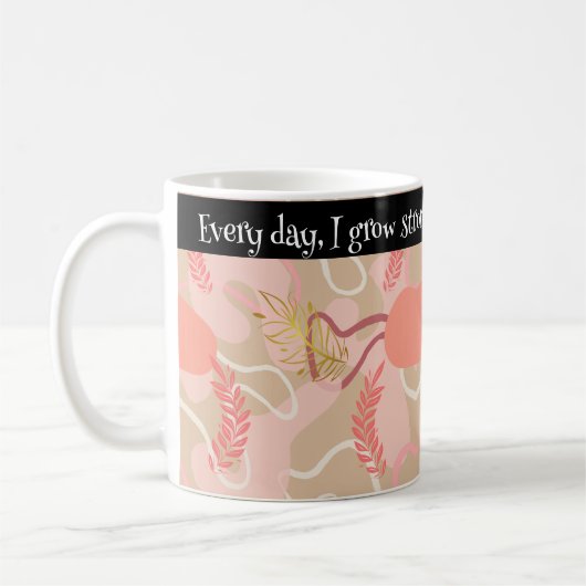 Aesthetic Leaf Design Kaffeetasse (Links)