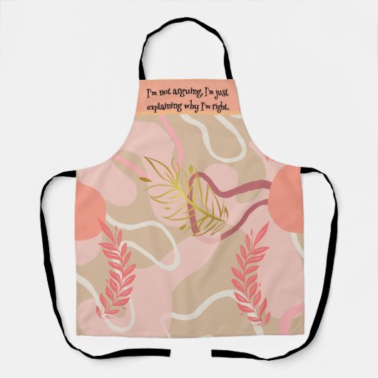 Aesthetic Leaf Design Schürze (Vorderseite)