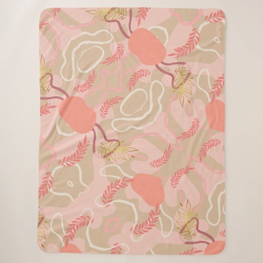Aesthetic Leaf Design Sherpadecke (Vorderseite)