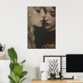 Aesthetic Lesbian Dark Romance Art Printable, Mood Poster (Heimbüro)