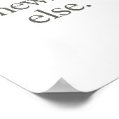 Aesthetic Minimal Wall Poster – Relatable Quote (Ecke)