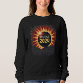 Aesthetic Mountain Total Solar Eclipse 2024 Sweatshirt (Vorderseite)