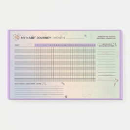 Aesthetic Neurodivergent Habit Tracker Brain Dump Post-it Klebezettel