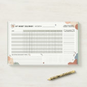 Aesthetic Neurodivergent Habit Tracker Brain Dump Post-it Klebezettel (Auf Schreibtisch)