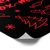 Aesthetic Nurse Injector Botox Er Xmas Merry Tox-m Poster (Ecke)