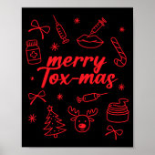 Aesthetic Nurse Injector Botox Er Xmas Merry Tox-m Poster (Vorne)
