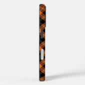 Aesthetic Orange, Black Plaid iPhone case   (Rückseite / Rechts)
