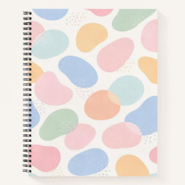 Aesthetic Pastel Abstract Shapes Spiral Notebook  Notizblock