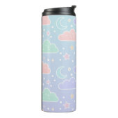 Aesthetic Pastel Cloud Insulated Tumbler Thermosbecher (Nach links gedreht)