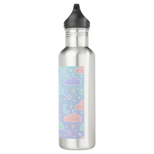 Aesthetic Pastel Cloud Water Bottle Edelstahlflasche (Rechts)