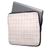 Aesthetic Pastel Hand Drawn Grid Ballet Pink Laptopschutzhülle (Vorderseite Links)