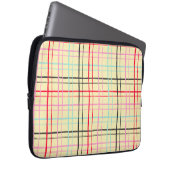 Aesthetic Pastel Hand Drawn Grid Retro Pop Laptopschutzhülle (Vorne Rechts)