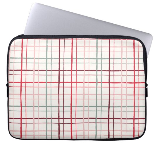 Aesthetic Pastel Hand Drawn Grid Sweetheart Glaze Laptopschutzhülle (Vorderseite)