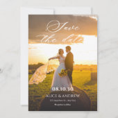 Aesthetic photo wedding save the date (Vorderseite)