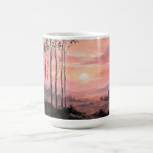 Aesthetic Pink Sunset Coffee Mug – Nature Inspired Kaffeetasse (Mittel)