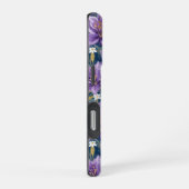 Aesthetic Purple Lily Floral Watercolor iPhone Hülle (Rechte Seite)