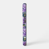 Aesthetic Purple Lily Floral Watercolor iPhone Hülle (Linke Seite)