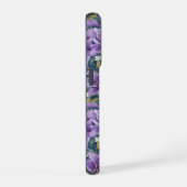 Aesthetic Purple Lily Floral Watercolor iPhone Hülle (Rechte Seite)