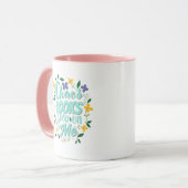 Aesthetic Quote Coffee Mug  Tasse (Vorderseite Links)