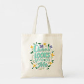 Aesthetic Quote Tote Bag Tragetasche (Rückseite)