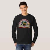Aesthetic Rainbow Floral Book Librarian Read Nerd  T-Shirt (Vorne ganz)