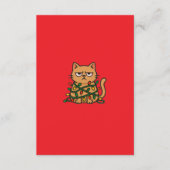 Aesthetic Red Background | Minimalist Design Begleitkarte (Vorderseite)