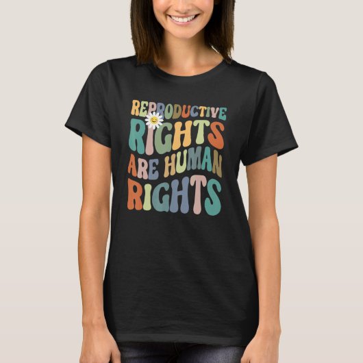 Aesthetic Reproductive Rights Are Human Rights Fem T-Shirt (Vorderseite)