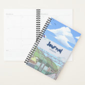 Aesthetic Sky & Train Journal Notebook | Cute Past Planer (Anzeige)