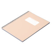 Aesthetic Soft Pastel Solid Color Composition Notizblock (Linke Seite)