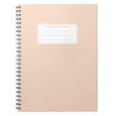 Aesthetic Soft Pastel Solid Color Composition Notizblock (Vorderseite)