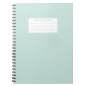 Aesthetic Soft Pastel Solid Color Composition Notizblock (Vorderseite)