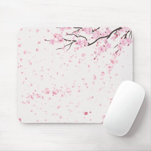 Aesthetic Spring Floral Pattern Desk Accessory  Mousepad (Mit Mouse)