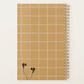 Aesthetic Study Vibes Journal Planer (Rückseite)