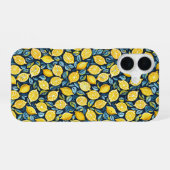 Aesthetic Summer Lemon Pattern iPhone Case 16 Hülle (Rückseite (Horizontal))